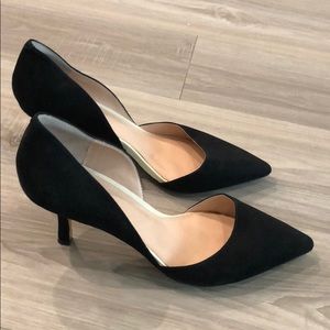 Suede low heels